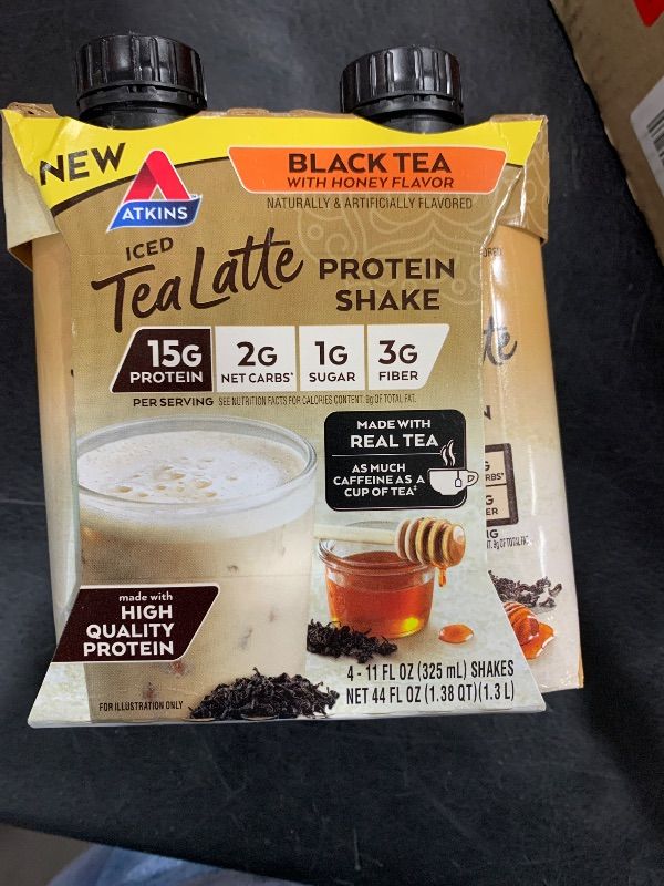 Photo 2 of Atkins Black Tea Latte Protein Shake - 44 fl oz/4pk