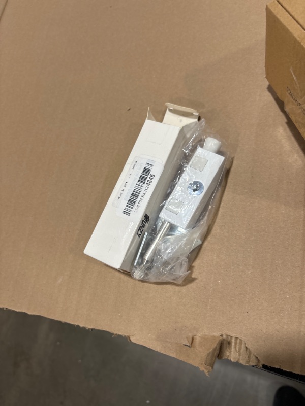 Photo 1 of Sliding Door Lock Rectangle Patio Door Lock Keyed for Sliding Glass Door Hinged Door Security Bar Heavy Duty Steel Bolt Zinc Alloy Iron Portable Lock to Prevent Sliding or Lifting of Door (1 Piece)