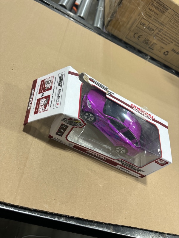 Photo 2 of 1:32 Scale Car Model X Alloy Diecast Pull Back Electronic Toys with Lights and Music, Mini Vehicles Toys for Kids Gift Car Lovers Collection (Model X - Dazzling Purple)