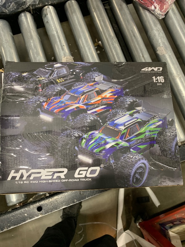 Photo 2 of HYPER GO H16BM 1/16 RTR Brushless Fast RC Cars for Adults, Max 42mph Electric Off-Road RC Truck, High Speed RC Car 4WD Remote Control Car with 2 Lipo Batteries for Adult, Compatible with 3S Lipo