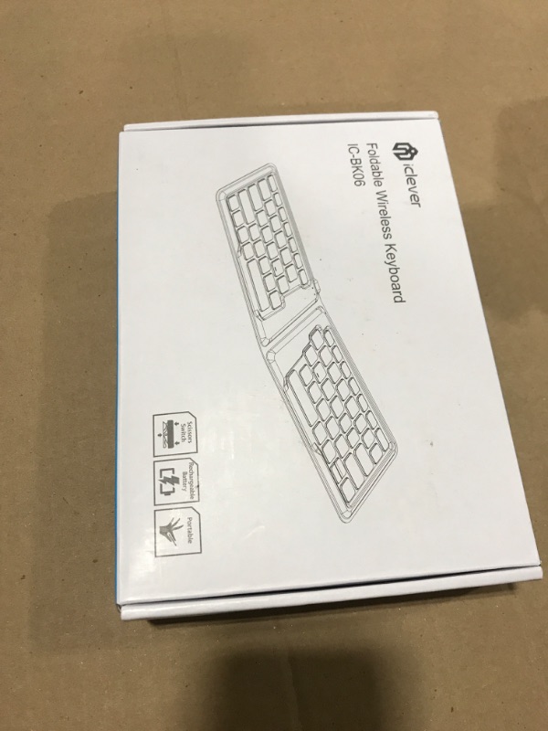 Photo 3 of iClever Foldable Bluetooth3.0 Keyboard Multi-Device Portable Keyboard for iOS