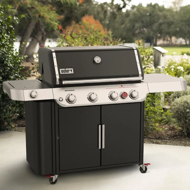 Photo 1 of Weber GENESIS E-435 Natural Gas Grill with Sear Burner & Side Burner - Black - 38410001
