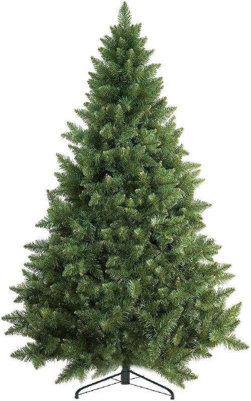 Photo 1 of PREXTEX Premium 6Ft Christmas Tree with 1200 Tips for Fullness - Artificial Canadian Fir Full Bodied Christmas Tree with Metal Stand, Lightweight and Easy to Assemble
