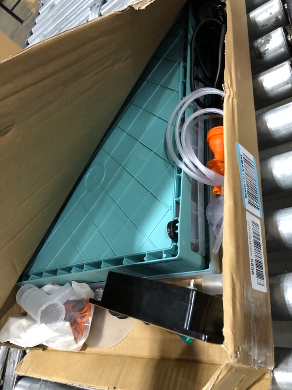 Photo 1 of Puppy Incubator with Temperature Control & Ventilation Fan, Incubator for Puppy with Heating and Oxygen Tube, Kittens Incubator & Brooder, Pet Incubator for Dogs, Chicks, Birds & Newborn Critters(50L)