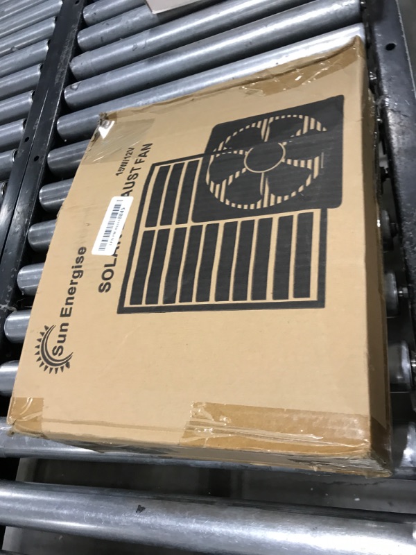 Photo 1 of SUN ENERGISE Solar Powered Exhaust Fan Pro, 15 W Solar Panel + 6 Inch High Speed Exhaust Fan with Anti-backflow Valve, Wall Mount Ventilation & Cooling Vent for Chicken Coop, Shed, Greenhouse