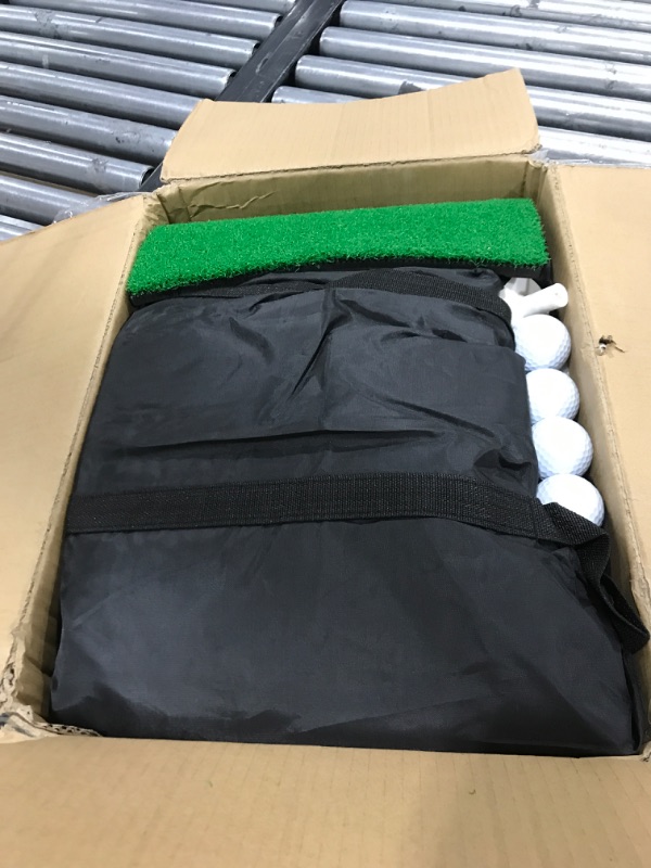 Photo 1 of Golf Net, 10x7ft Golf Practice Net Backyard Driving, Golf Chipping Net, Golf Swing Net, All in 1 Home Golf Hitting Aid Nets with Golf Mat – Practical Father Day Dad Gifts from Son Daughter Wife