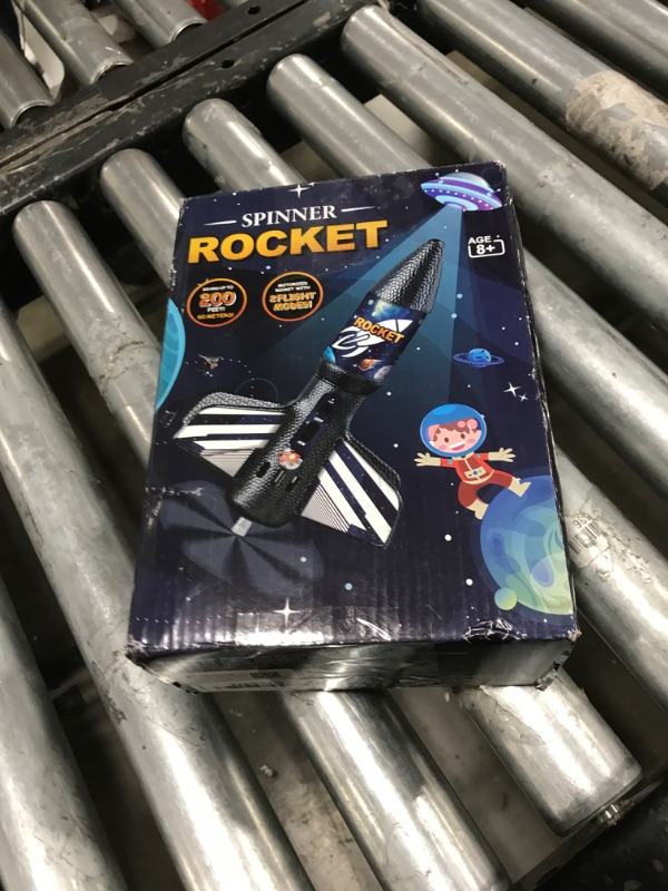 Photo 1 of Rocket Launcher for Kids, Self Launching Motorized Air Rocket Toy, Outdoor Toys for Ages 8-12, Model Rockets with Parachute Safely Land, Launch up to 200 ft Birthday Gifts for Boys