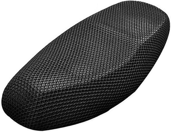 Photo 1 of Black Motorcycle Scooter Moped Seat Cover Seat Anti-Slip Cushion 3D Spacer Mesh Fabric, XX-Large
