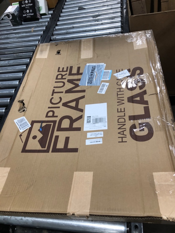 Photo 1 of 24x36 Black Shadow Box Frame | with a 3/4" Usable Display Depth | Includes a Black Real Suede Texture Acid-Free Backing Board, UV Resistant Acrylic, and Hanging Hardware