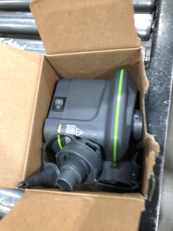 Photo 1 of INTEX 66638E QuickFill Battery Pump: Inflates and Deflates Air Mattresses, Kayaks, Boats – Includes 3 Interrconnecting Nozzles – Sleek and Compact Design – 420 L/Min Air Flow – Indoor and Outdoor Use