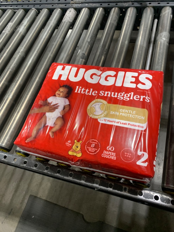 Photo 2 of Huggies Little Snugglers Diapers - Size 2 (60ct)