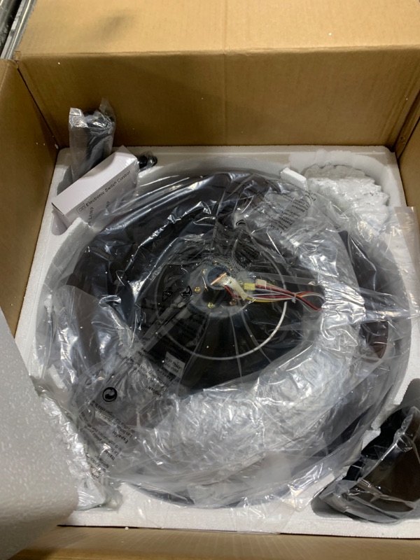 Photo 1 of Asyko Crystal Retractable Chandelier Ceiling Fan, Retractable Ceiling Fans with Lights Remote