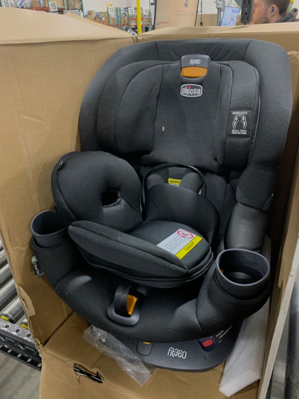 Photo 3 of Chicco Fit360 ClearTex Rotating Convertible Car Seat - Black | Black