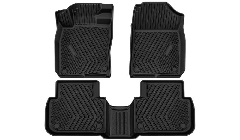 Photo 1 of AUTOSAVER88 2025 Honda Civic Floor Mats (Non Hatchback), 2022-2024 Honda Civic Floor Liners All Weather