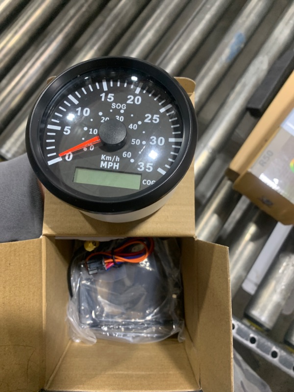 Photo 1 of ELING Marine GPS Speedometer Speedo Gauge 35MPH with Backlight for Boat Yacht Ship Vessel 3-3/8'' (85mm) 12 24 Volt (LED Shows Course not Odometer)