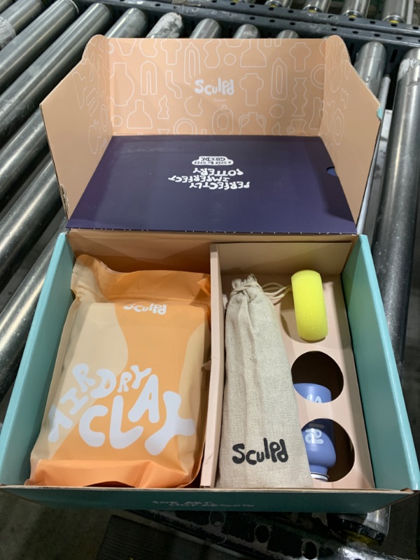 Photo 1 of Sculpd Pottery Starter Kit - Complete Air Dry Clay Beginner Set for 2 Adults: Includes Sculpting Tools