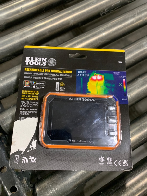Photo 1 of Klein Tools TI290 Rechargeable PRO Thermal Imaging Camera, Over 49000 Pixels, Wi-Fi Data Transfer, 3 Palettes, High / Low Temperature Points
