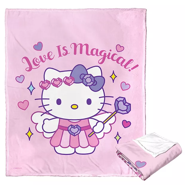 Photo 1 of Hello Kitty "Love Is Magical" Fairy Throw Blan