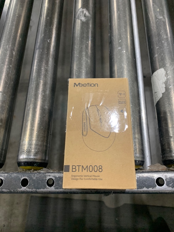 Photo 1 of MEETION Purple Wireless Mouse, Ergonomic Mouse, Bluetooth Vertical Rechargeable Mice