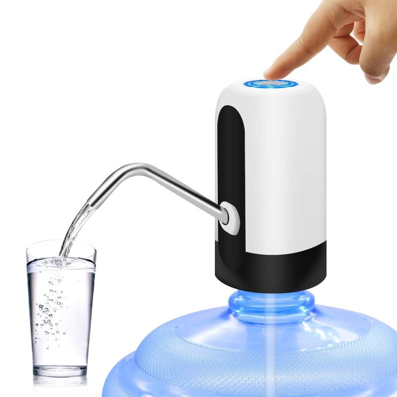 Photo 1 of MJIYA Portable Water Bottle Pump, Universal Bottle Electric Water Dispenser  (White)