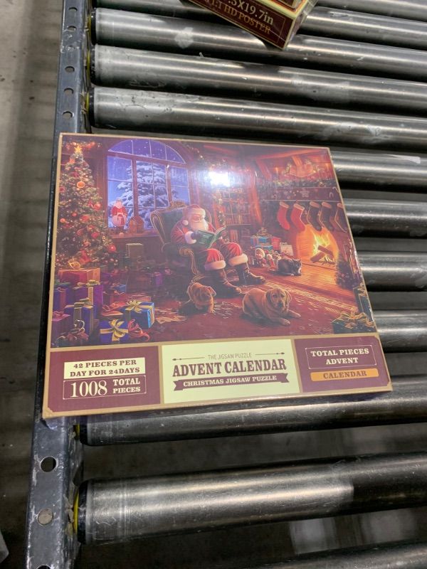 Photo 1 of 1000 Pieces Puzzle Advent Calendar 2024: Christmas Jigsaw Puzzles