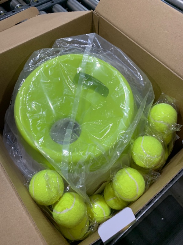 Photo 2 of YXX-TECH Automatic Dog Ball Thrower Launcher with 12 PCS Tennis Balls (New Green Dog Ball Launcher)