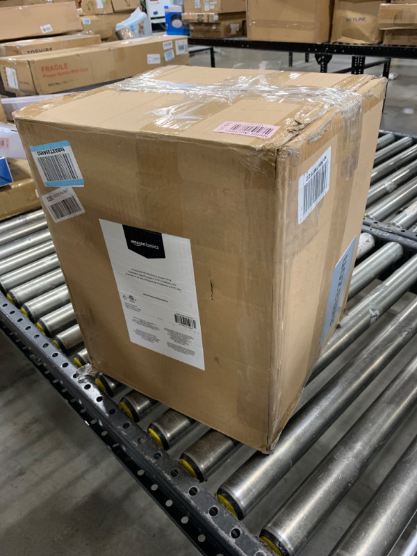 Photo 1 of Amazon Basics Wet Dry Vacuum Cleaner, 4 gallon Shop, 3 HP Stainless Steel, Grey/Black