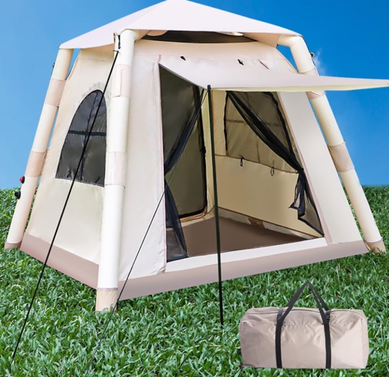 Photo 1 of Portable Inflatable Camping Tent with Pump, Easy Setup