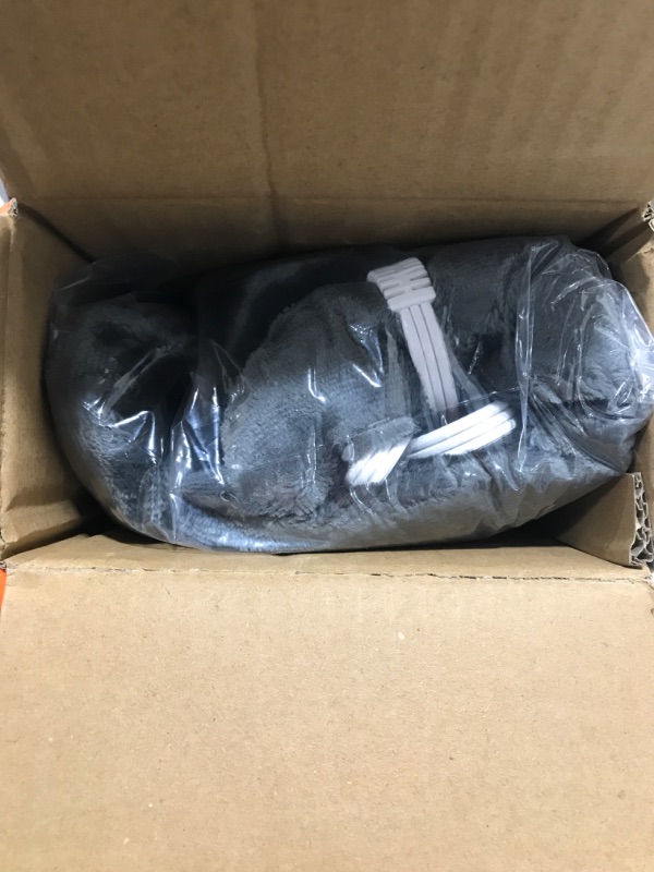 Photo 1 of Foot Warmer Electric Heated Foot Warmer - Extra Large Foot Heating Pad for Bed, Office, Under Desk,- 3 Temperature Settings, Auto Shut Off, Machine Washable - Flannel Grey Medical King