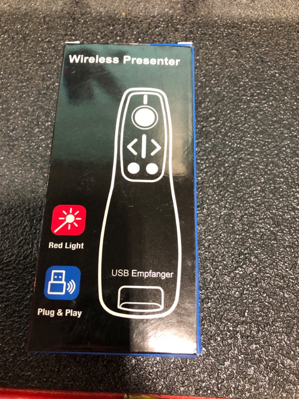 Photo 2 of 2-in-1 USB Type C Wireless Presenter Remote with Volume Control - Slide Advancer for PowerPoint