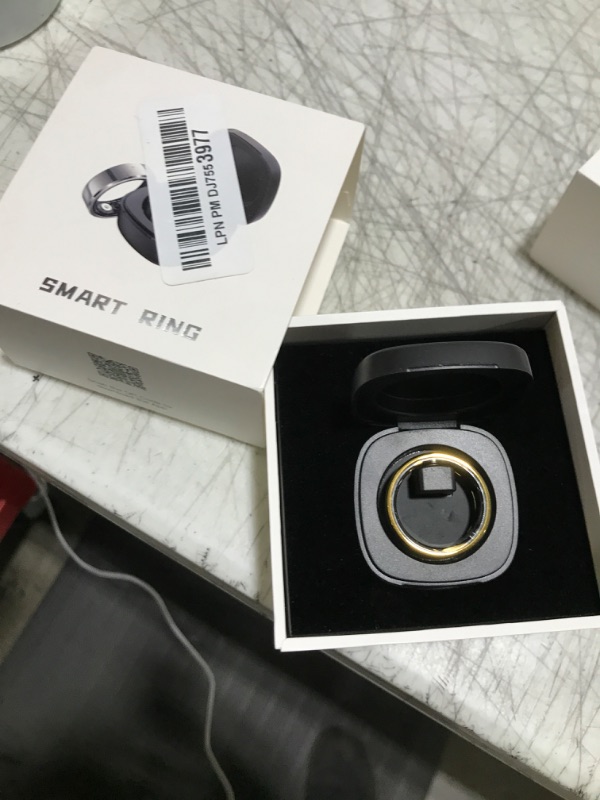 Photo 1 of Smart Ring Heart Rate Monitor Blood Pressure Ring Sleep Tracker Health Ring Pedometer Step Counter Calories Waterproof Fitness Rings for Women Men