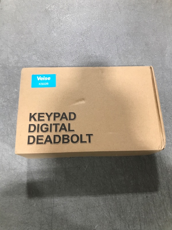 Photo 1 of Veise Fingerprint Door Lock with 2 Lever Handles - Keyless Entry Door Lock, Electronic Keypad Deadbolt & Front Door Lock Handle Sets, Auto Lock, Easy Installation, Satin Nickel