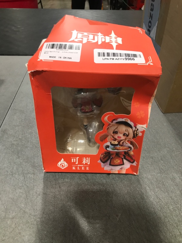 Photo 1 of G-I Klee Figure PVC Anime Game Alatus 5-Star Pyro Catalyst Character Desktop Ornaments Gift