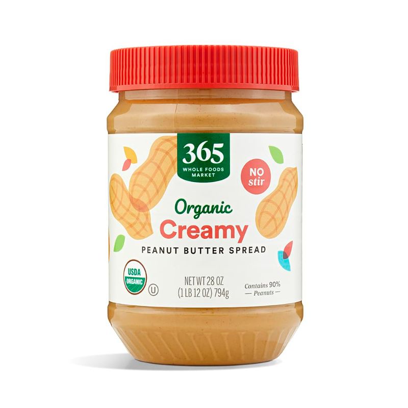 Photo 1 of 365 by Whole Foods Market, Organic Creamy Peanut Butter, 28 Ounce
