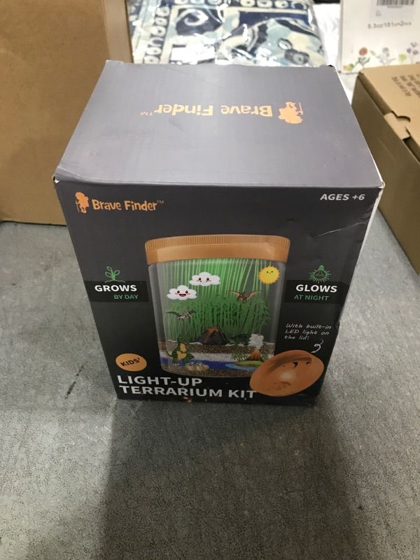 Photo 1 of Light-Up Dinosaur Terrarium Kit for Kids, Educational Science Toys for Kids Ages 6 7 8-12 Year Old Girls Boys, DIY Arts Crafts Projects Grow Toys Creative Birthday Children Gift