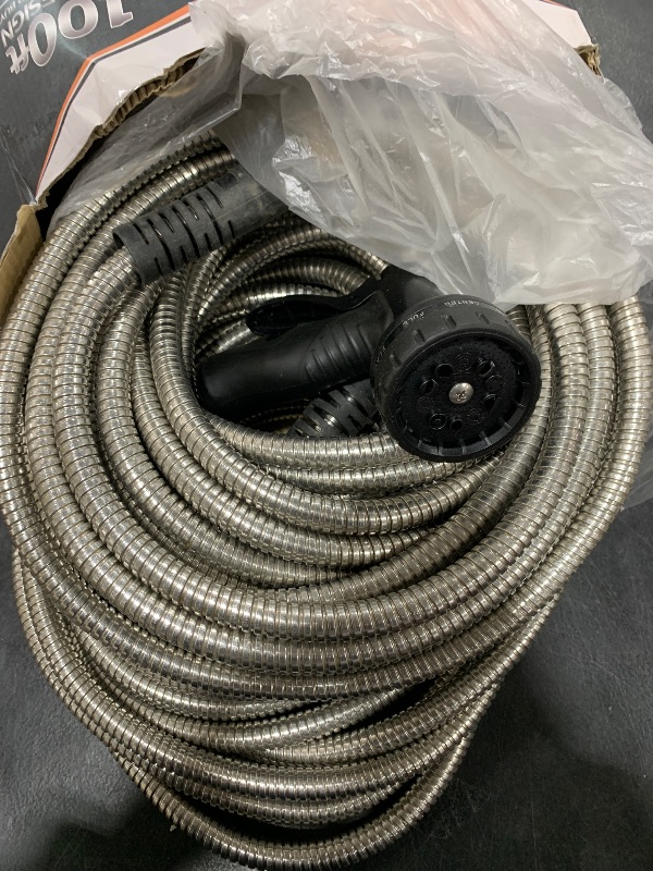 Photo 1 of 100FT STAINLESS STEEL GARDEN HOSE 