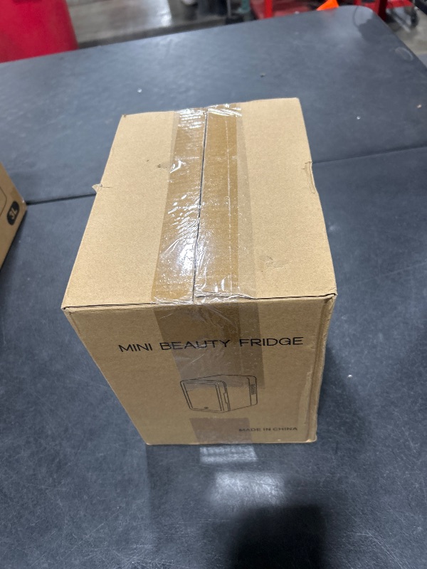 Photo 1 of Skincare Fridge With Dimmable LED Mirror, 4L Makeup Mini Fridge for Bedroom, Cosmetics, SkinCare, Cooler & Warmer, Portable Small Refrigerator for Car, Office and Food- White