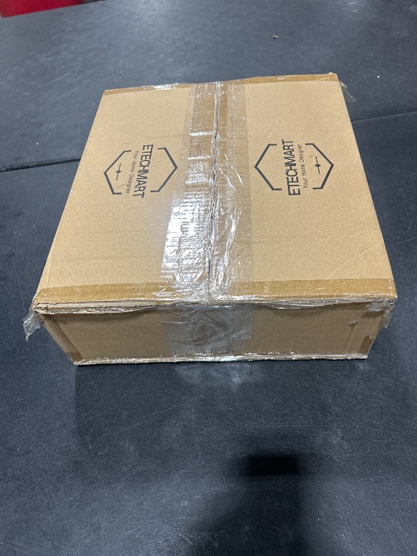 Photo 1 of ETECHMART Bamboo Corner Shower Stool for Shaving Legs, Waterproof Shower Bench with Storage for Inside Shower, Shower Seat for Indoor or Outdoor Use,Walnut