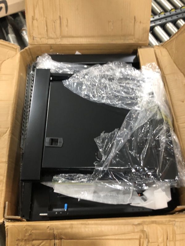 Photo 1 of QWORK 6U Network Server Cabinet Enclosure, Wall Mount Server Cabinet Network Rack Vented Enclosure, for 19" IT Equipment, A/V, with Lockable Glass Door & Removable Side Panels, Black