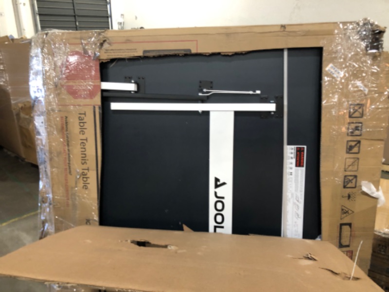 Photo 2 of JOOLA Rally TL - Professional MDF Indoor Table Tennis Table w/ Quick Clamp Ping Pong Net & Post Set - 10 Minute Easy Assembly - Corner Ball Holders - USATT Approved - Ping Pong Table w/ Playback Mode