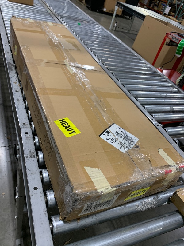 Photo 1 of FOLUBAN Modern Bookshelf, 4 Tier Open Display Storage Book Shelf Organizer, Industrial Metal and Wood Bookshelves and Bookcases for Living Room Bedroom Office, Rustic Walnut