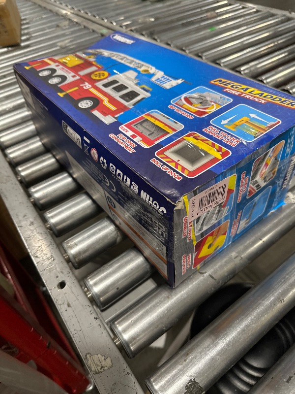 Photo 1 of JOYIN Extra Large 33-inch Ladder Fire Truck Toy for Kids 3+ - Lights, Sirens, Hose, Pump