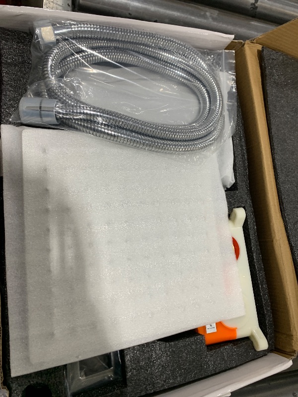 Photo 1 of LCEVCGK Shower Faucet Set Complete Chrome Shower System with 8 inch Square Rainfall Shower Head 3-Function Handheld Shower Waterfall Bathtub Spout Rain Shower Combo Set System Bathroom Wall Mounted