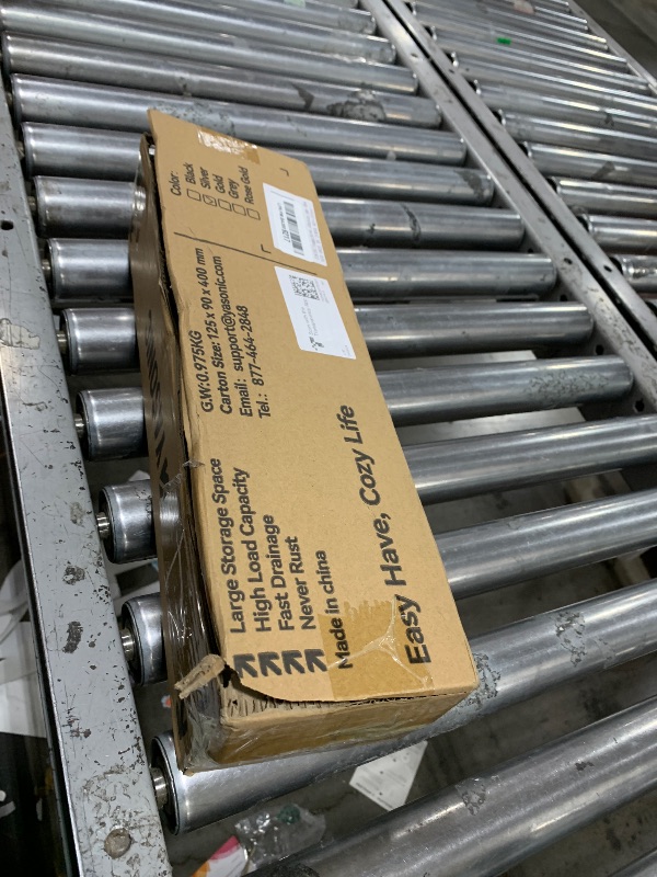 Photo 1 of YASONIC Shower Caddy Hanging - Never Rust Shower Organizer - Aluminum Over The Shower Head Caddy with 10 Hooks for Razor/Sponge - Shower Rack with Soap Basket - Silver