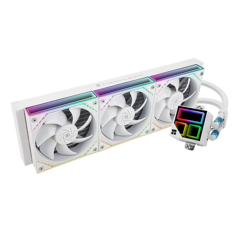 Photo 1 of Thermalright Frozen Infinity 360 White Liquid CPU Cooler,Triple PWM Fans with 2000RPM,Desktop CPU Aio Cooler,for AM4/AM5&Intel LGA1150/1151/1200/2011/1700/1851,Infinity Mirror PC CPU Water Cooler