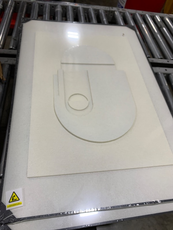 Photo 1 of Large Framed Abstract 3D Textured Wall Art for Living Room, 3-Piece Modern Neutral Artwork for Walls, Geometric Brown White Textured Wall Art Big Size Sandstone Painting Prints for Meeting Room Hallway Home Office 24x36 Inch