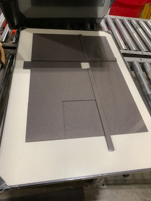 Photo 1 of Large Framed Abstract 3D Textured Wall Art for Living Room, 3-Piece Modern Neutral Artwork for Walls, Geometric Brown White Textured Wall Art Big Size Sandstone Painting Prints for Meeting Room Hallway Home Office 24x36 Inch