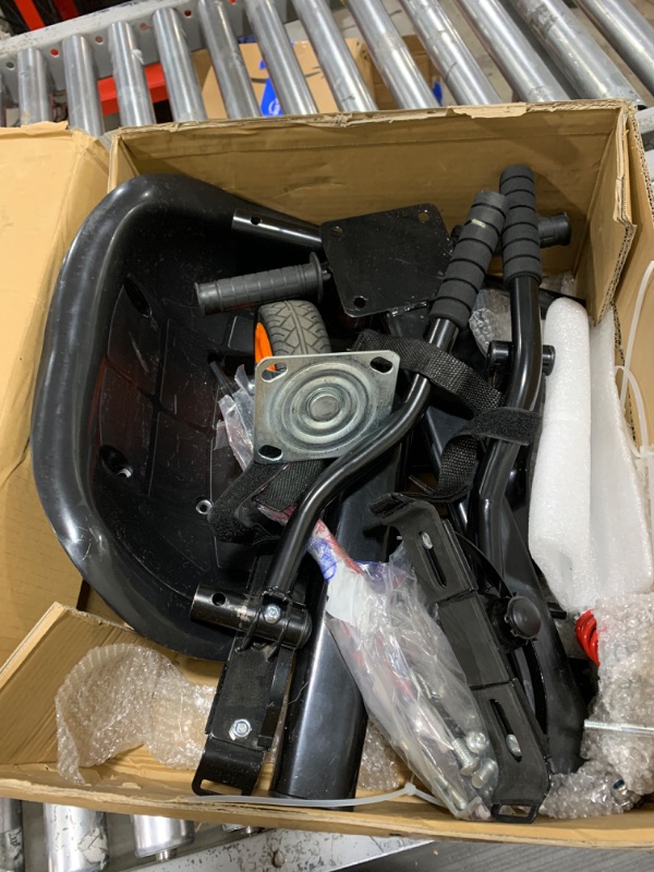 Photo 1 of Flytraks K2 Hoverboard Go Kart with Rear Shock Absorption, Hoverboard Seat Attachment Accessory for 6.5" 8" 10" Hover Board, Adjustable Frame Length & Off-Road Rubber Wheel