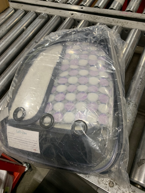 Photo 1 of Lollimeow Cat Carrier Backpack, Bubble Dual Expandable Backpack Carrier, Pets and Small Dogs,Airline-Approved, Designed for Travel, Hiking, Walking & Outdoor Use (Dual Expandable-Black)