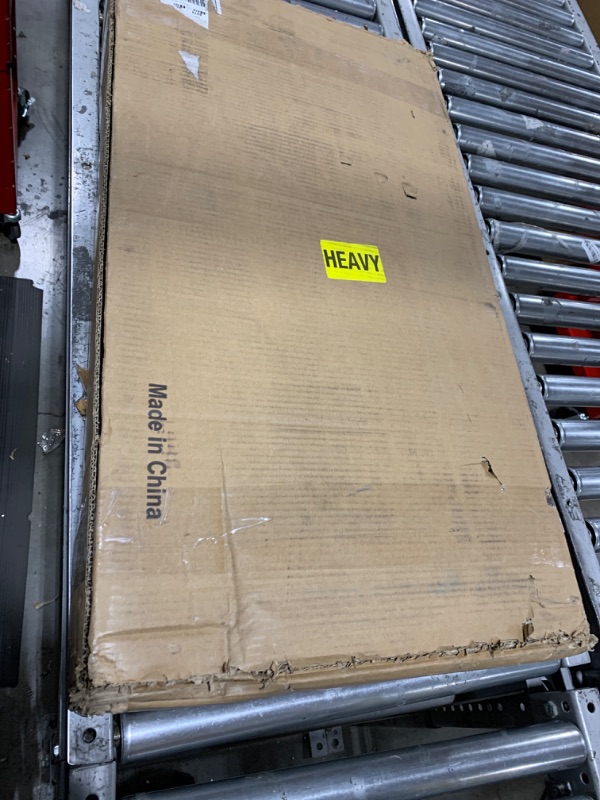 Photo 1 of Tribesigns Height Adjustable C Table with Wheels, Mobile Couch Snack Side Table with Tiltable Drawing Board, Sofa Bedside Laptop Stand C Shaped TV Tray with Storage Shelves (Brown)